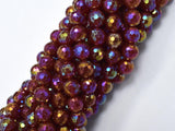Mystic Coated Carnelian, 8mm Faceted Round-BeadDirect