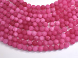 Matte Jade - Pink, 8mm Round-BeadDirect
