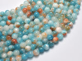 Jade - Blue & Orange, 6mm (6.5mm) Round