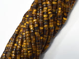 Tiger Eye, Approx. 2x4mm, Heishi Disc