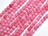 Matte Jade - Pink, 6mm Round-BeadDirect