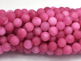 Matte Jade - Pink, 8mm Round-BeadDirect