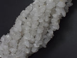 Clear Quartz, 4mm - 10mm Chips Beads, 31 Inch