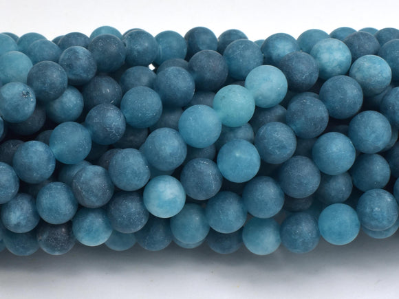 Matte Jade - Blue, 6mm Round-BeadDirect
