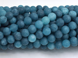 Matte Jade - Blue, 6mm Round-BeadDirect
