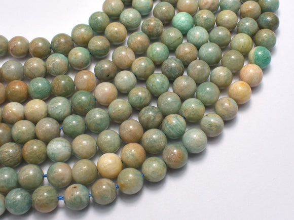 Amazonite Beads, 8mm Round-BeadDirect