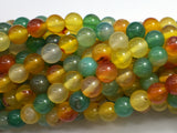 Rainbow Agate Beads, Round, 8mm, 15.5 Inch-BeadDirect