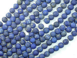 Matte Natural Lapis Lazuli Beads , 6mm Round Beads-BeadDirect