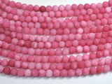 Matte Jade - Pink, 6mm Round-BeadDirect