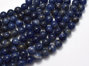 Sodalite Beads, Round, 8mm-BeadDirect