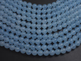 Jade - Aqua Blue, 8mm Round-BeadDirect