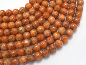 Orange Calcite, 8mm (8.3mm) Round