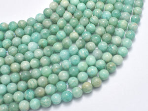 Russian Amazonite Beads, 6mm (6.8mm) Round-BeadDirect