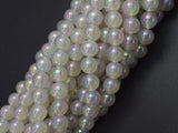 Mystic Coated White Agate, 8mm Round-BeadDirect