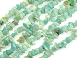 Amazonite Beads, 4mm - 9mm Chips Beads, 32 Inch, Long full strand