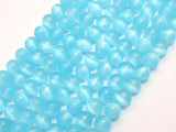 Selenite - Blue, 8mm (8.5mm) Round-BeadDirect