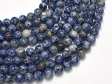 Blue Spot Jasper Beads, Round, 8mm-BeadDirect