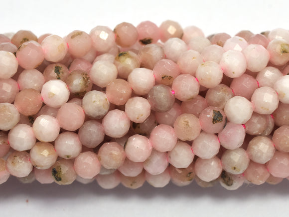 Pink Opal Beads, 3.4mm Micro Faceted-BeadDirect