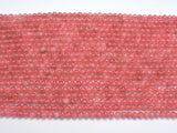 Jade - Strawberry Quartz Color, 4mm (4.5mm)-BeadDirect