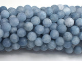 Matte Jade - Aquamarine Color, 8mm Round-BeadDirect