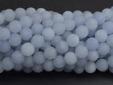 Matte Jade - Light Blue, 8mm Round-BeadDirect