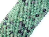 Fluorite Beads, Rainbow Fluorite, 4mm Round Beads-BeadDirect