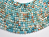 Jade - Blue & Orange, 6mm (6.5mm) Round