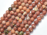 Spicy Jasper Beads, Plum Blossom Jasper, Round, 8mm-BeadDirect