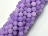 Matte Jade - Lavender, 8mm Round-BeadDirect
