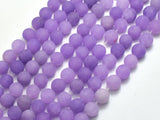 Matte Jade - Lavender, 8mm Round-BeadDirect