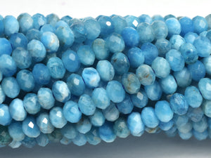 Apatite, 2x3mm Micro Faceted Rondelle Beads