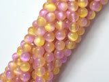 Selenite - Pink & Yellow, 8mm (8.5mm)-BeadDirect