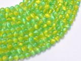 Selenite - Green & Yellow, 6mm (6.5mm)-BeadDirect