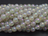 Mystic Coated White Agate, 8mm Round-BeadDirect