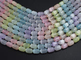 Selenite, Gypsum, Multi Color, 6x9mm Tube-BeadDirect