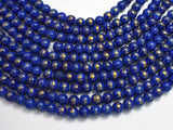 Mashan Jade - Lapis Blue, 8mm (8.5mm) Round-BeadDirect