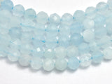 Aquamarine Beads, 3.8mm Micro Faceted