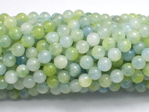 Jade - Light Green & Blue 6mm Round