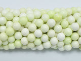 Lemon Chrysoprase Beads, Round, 8mm-BeadDirect