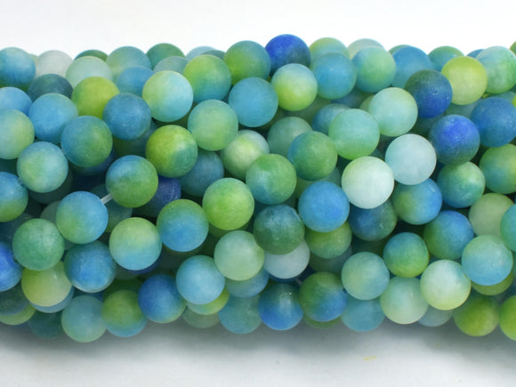 Matte Jade - Green & Blue, 6mm Round-BeadDirect