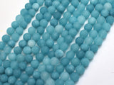 Matte Jade - Blue, 6mm Round-BeadDirect