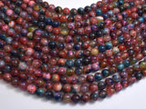 Agate - Multi Color, 8mm Round-BeadDirect