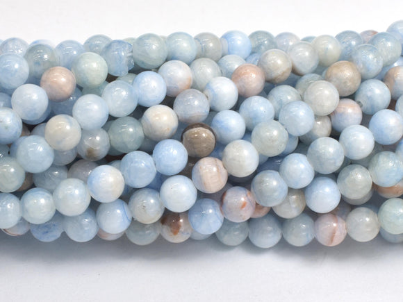 Jade - Light Blue, 4mm Round-BeadDirect