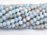 Jade - Light Blue, 4mm Round-BeadDirect