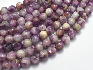 Purple Mica, 8mm Round-BeadDirect