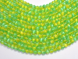 Selenite - Green & Yellow, 6mm (6.5mm)-BeadDirect