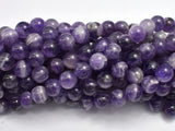 Amethyst Beads, 8mm (8.5mm) Round Beads-BeadDirect