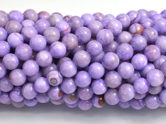 Jade - Purple, 6mm Round-BeadDirect