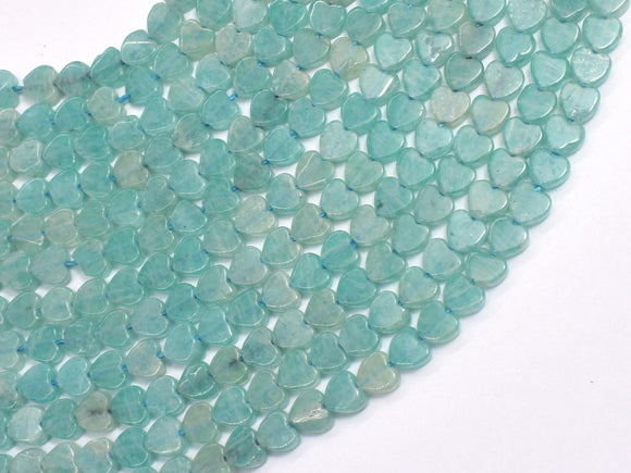 Amazonite, 4mm Heart-BeadDirect