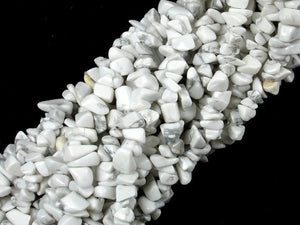 Howlite, 4mm - 9mm Chips Beads-BeadDirect